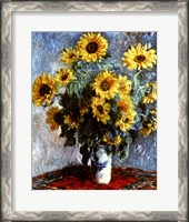 Framed Still life with Sunflowers, 1880