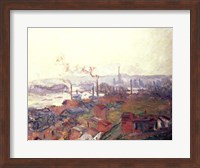Framed General View of Rouen from St. Catherine's Bank, c.1892