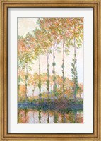 Framed Poplars on the Banks of the Epte, Autumn, 1891