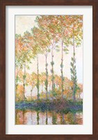 Framed Poplars on the Banks of the Epte, Autumn, 1891