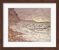 Framed Sea at Fecamp, 1881