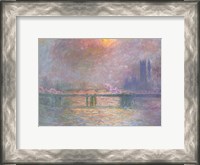 Framed Thames with Charing Cross bridge, 1903