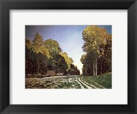 Framed Route de Chailly, Fontainebleau, 1864