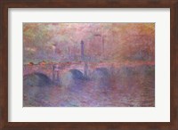 Framed Thames at Waterloo Bridge, 1903