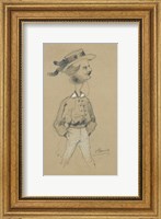 Framed Man with a Boater Hat, 1857