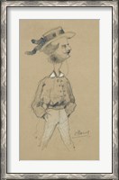Framed Man with a Boater Hat, 1857