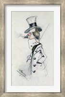 Framed Dandy with a Cigar, 1857