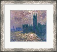 Framed Parliament, Reflections on the Thames, 1905