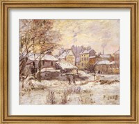 Framed Snow Effect with Setting Sun, 1875