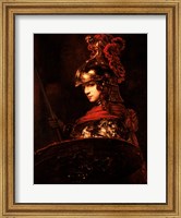 Framed Pallas Athena or, Armoured Figure