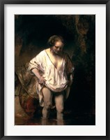 Framed Woman Bathing in a Stream, 1654
