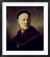 Framed Portrait of Rembrandt's Father