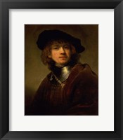 Framed 'Tronie' of a Young Man with Gorget and Beret, c.1639