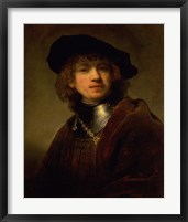 Framed 'Tronie' of a Young Man with Gorget and Beret, c.1639