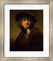 Framed 'Tronie' of a Young Man with Gorget and Beret, c.1639