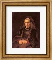 Framed Portrait of an Elderly Woman, c. 1650