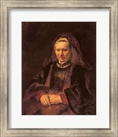 Framed Portrait of an Elderly Woman, c. 1650