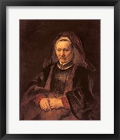 Framed Portrait of an Elderly Woman, c. 1650