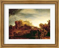 Framed Landscape with a Chateau
