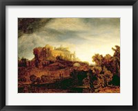 Framed Landscape with a Chateau