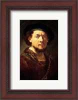 Framed Portrait of a Man with a Gold Chain or, Self Portrait with Beard