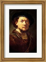 Framed Portrait of a Man with a Gold Chain or, Self Portrait with Beard