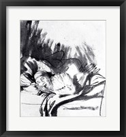 Framed Sick woman in a bed