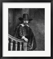 Framed Ephraim Bonus, known as 'The Jew with the Banister'