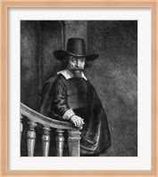 Framed Ephraim Bonus, known as 'The Jew with the Banister'