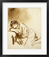 Framed Young Woman Sleeping