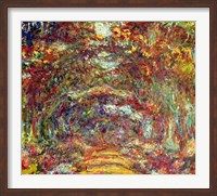 Framed Rose Path, Giverny, 1920-22