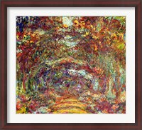 Framed Rose Path, Giverny, 1920-22