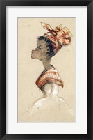 Framed Black Woman Wearing a Headscarf, 1857