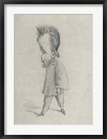 Framed Caricature of the Journalist Theodore Pelloquet, 1858