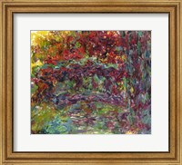 Framed Japanese Bridge at Giverny - abstract