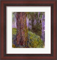Framed Weeping Willow and the Waterlily Pond