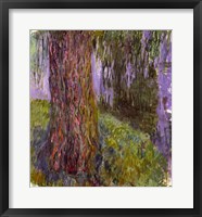 Framed Weeping Willow and the Waterlily Pond