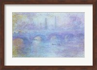 Framed Waterloo Bridge, Effect of Fog, 1903