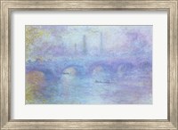 Framed Waterloo Bridge, Effect of Fog, 1903