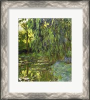 Framed Weeping Willows, The Waterlily Pond at Giverny, c.1918