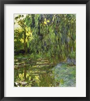 Framed Weeping Willows, The Waterlily Pond at Giverny, c.1918