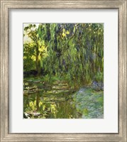 Framed Weeping Willows, The Waterlily Pond at Giverny, c.1918