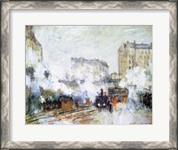 Framed Exterior of the Gare Saint-Lazare, Arrival of a Train