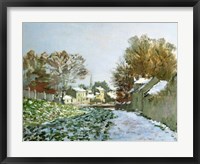 Framed Snow at Argenteuil, 1874