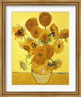 Framed Sunflowers, 1888 yellow