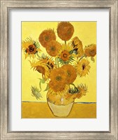 Framed Sunflowers, 1888 yellow