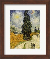 Framed Road with Cypresses, 1890
