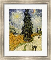 Framed Road with Cypresses, 1890