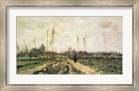 Framed Landscape with a Church and Houses, Nuenen, 1885