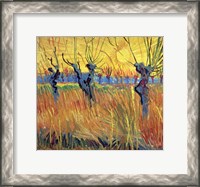 Framed Pollarded Willows and Setting Sun, 1888